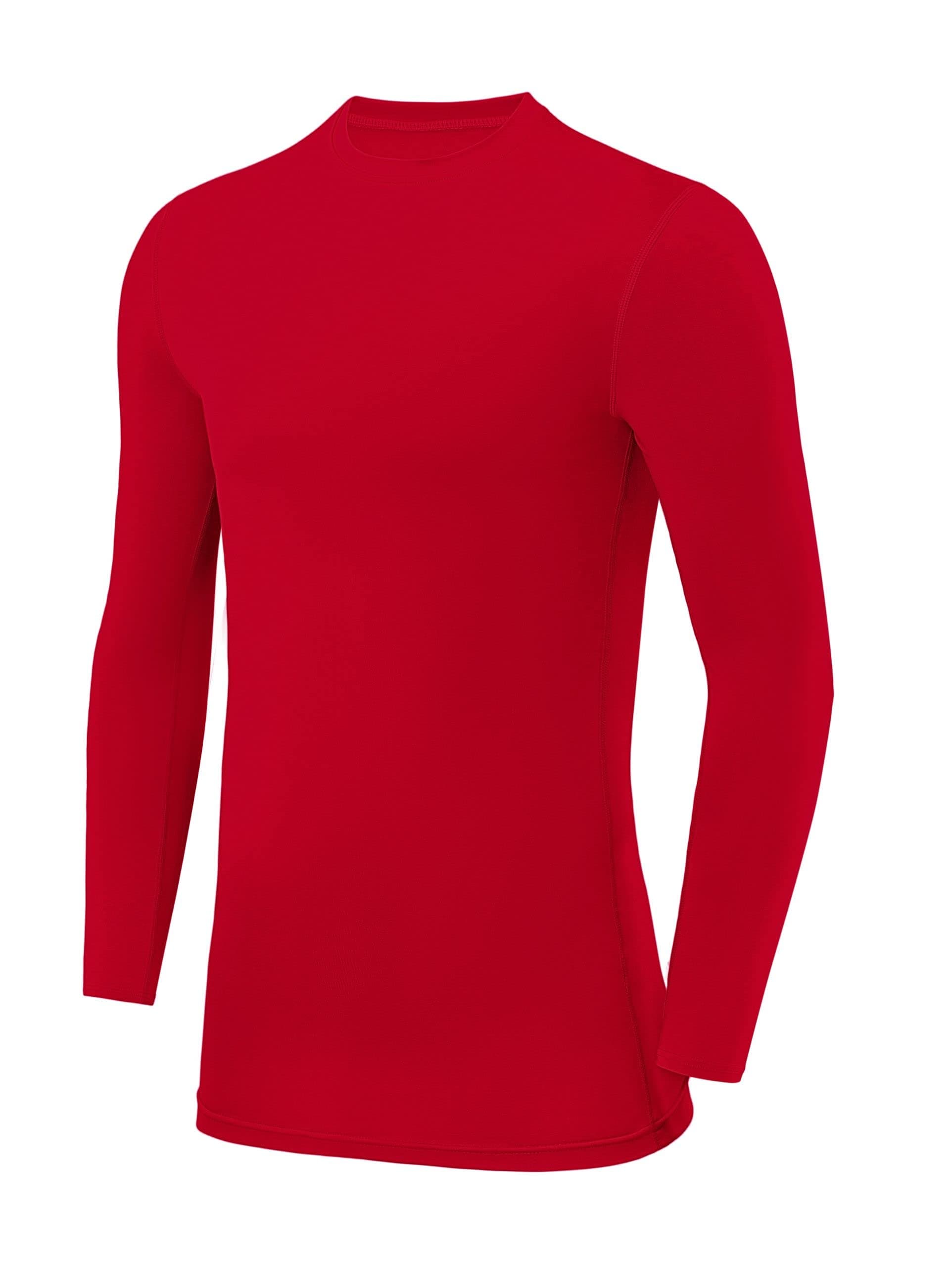 Men's Compression Shirts Long Sleeve Athletic Workout Top, Rash Guard Base Layer Sports Undershirt - Crew NeckOEKO-TEX STANDARD 100