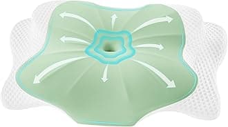 DONAMACervical Pillow for Sleeping, Contour Memory Foam Pillow for Neck and Shoulder Support, Ergonomic Neck Pillow for Side Back Stomach Sleepers, Bed Pillows with Cooling Silk PillowcaseOEKO-TEX STANDARD 100