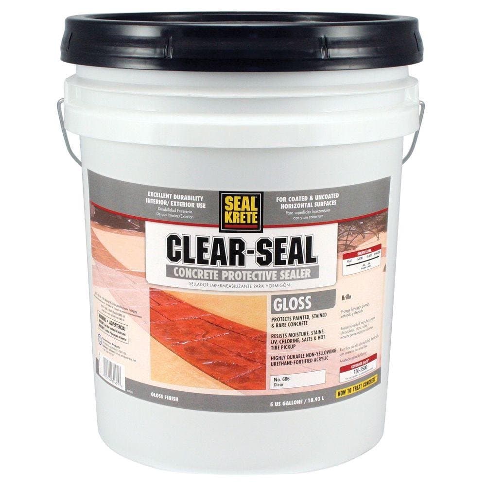Seal-Krete 5-gal. Gloss Clear Seal Concrete Protective Sealer