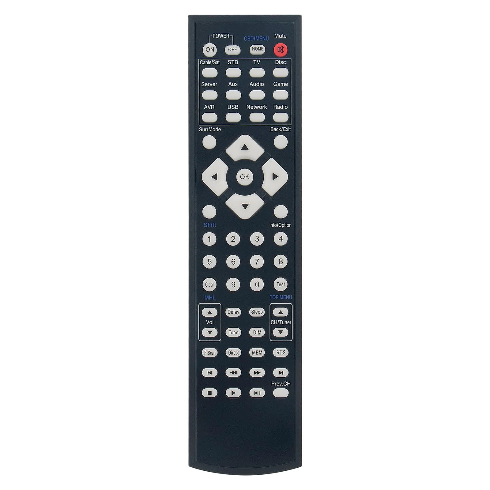 Replace Remote Control fit for Harman KARDON AV Reciver AVR-161 AVR161 AVR-171 AVR171 AVR171S AVR171S/230C AVR171S-230C AVR1610S AVR161S AVR161S-230C AVR161S/230C CARTAVR161HK AVR1610