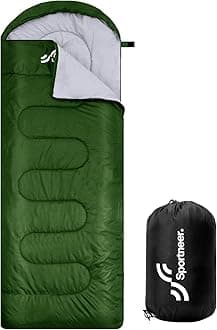 Sportneer Sleeping Bag, 3-4 Seasons Warm Cold Weather Sleeping Bags for Adults Kids Boys Girls with Compression Sack - Lightweight Compact Camping Essentials Gear Accessories, Backpacking, Hiking