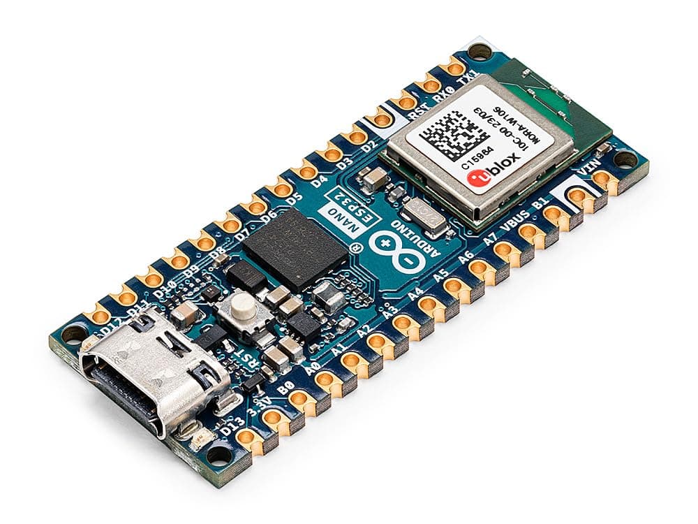 Arduino Nano ESP32 Without Headers [ABX00092] - Compact WiFi & Bluetooth IoT Development Board with Dual-Core Processor, Ideal for Embedded Systems & Wireless Applications