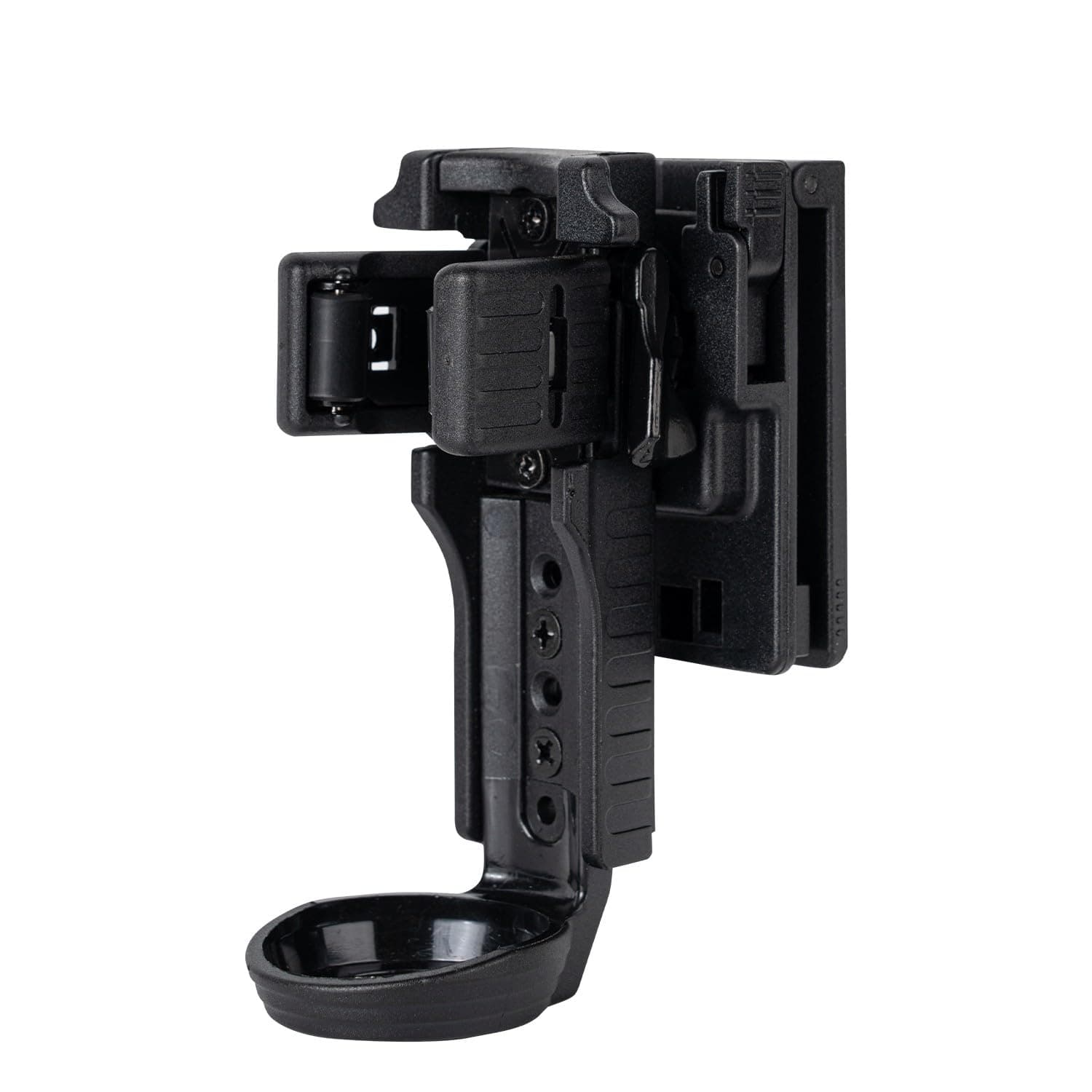 TACNEX Quick Release OC/Mace Spray Holder w/Duty Belt/MOLLE Vest Rotatable Clip MK4 Canister Holster Tactical Pepper Spray Carry Case fit 1.5" Diameter OC Can for Police Leo Security Military