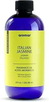 AROMAR Premium Fragrance Oil - Essential Oil for Diffusers & Home Aromatherapy - Italian Jasmine - 8oz