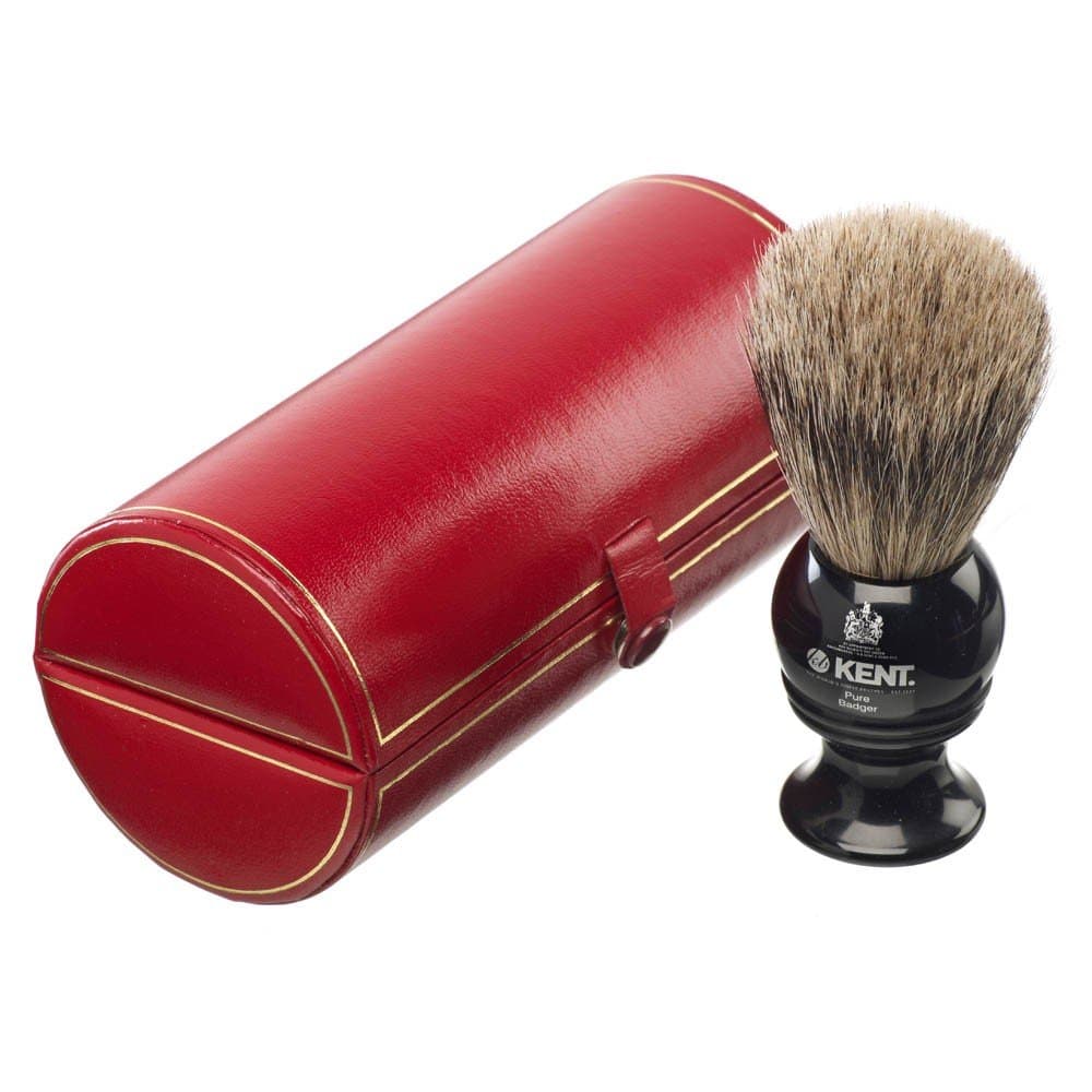 Kent Traditional Badger Bristle Shaving Brush, Black