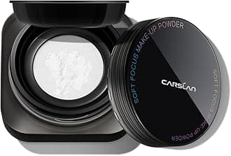 CARSLAN Soft Focus Loose Setting Powder, Waterproof, Matte, Oil Control, Shine Free, Talc-Free Face Powder Makeup, 24H Longwear Finishing Powder, 01 Translucent For Dry