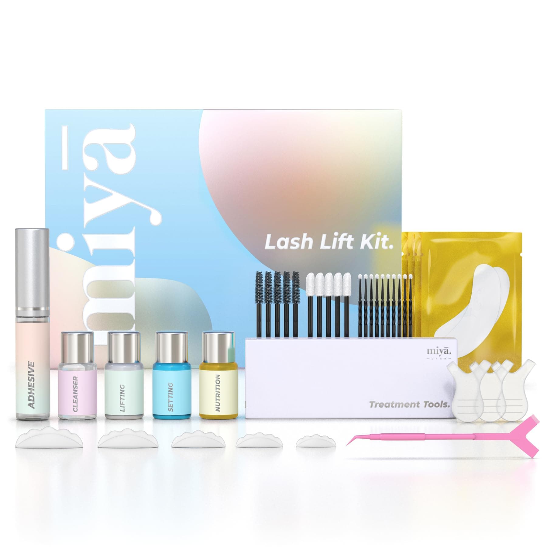 Lash Lift Kit | Keratin Eyelash Perm Kit | Semi Permanent LVL Curling & Lifting Eyelashes | Includes All Tools & Accessories | Professional Result | Home & Salon Use | Vegan Eyelash Lift Kit