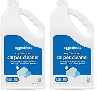Amazon Basics Oxy Carpet Stain Remover Cleaner, Fresh Scent, 64 fl oz (Pack of 2)