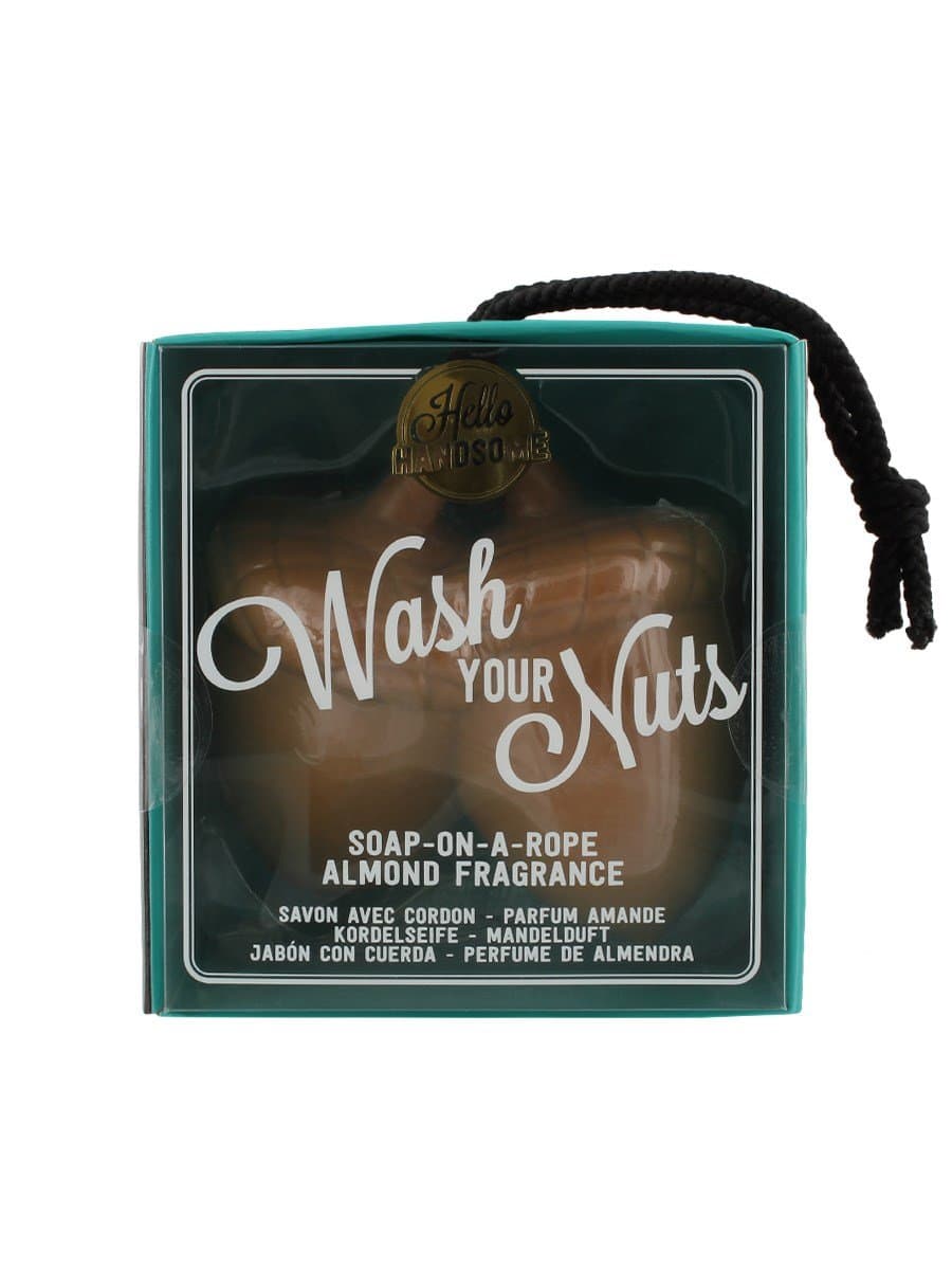 Hello Handsome Wash Your Nuts Soap on a Rope Mens Gift