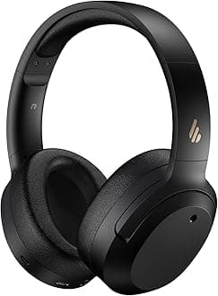 Edifier W820NB Hybrid Active Noise Cancelling Headphones - Hi-Res Audio - 49H Playtime - Wireless Over Ear Bluetooth Headphones for Phone-Call - Black