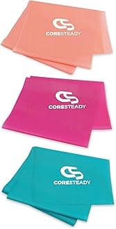 Coresteady Therapeutic Elastic Band | Fitness Bands for Pilates, Yoga, Strength Training, Physical Therapy and Rehabilitation | Ideal for Men and Women