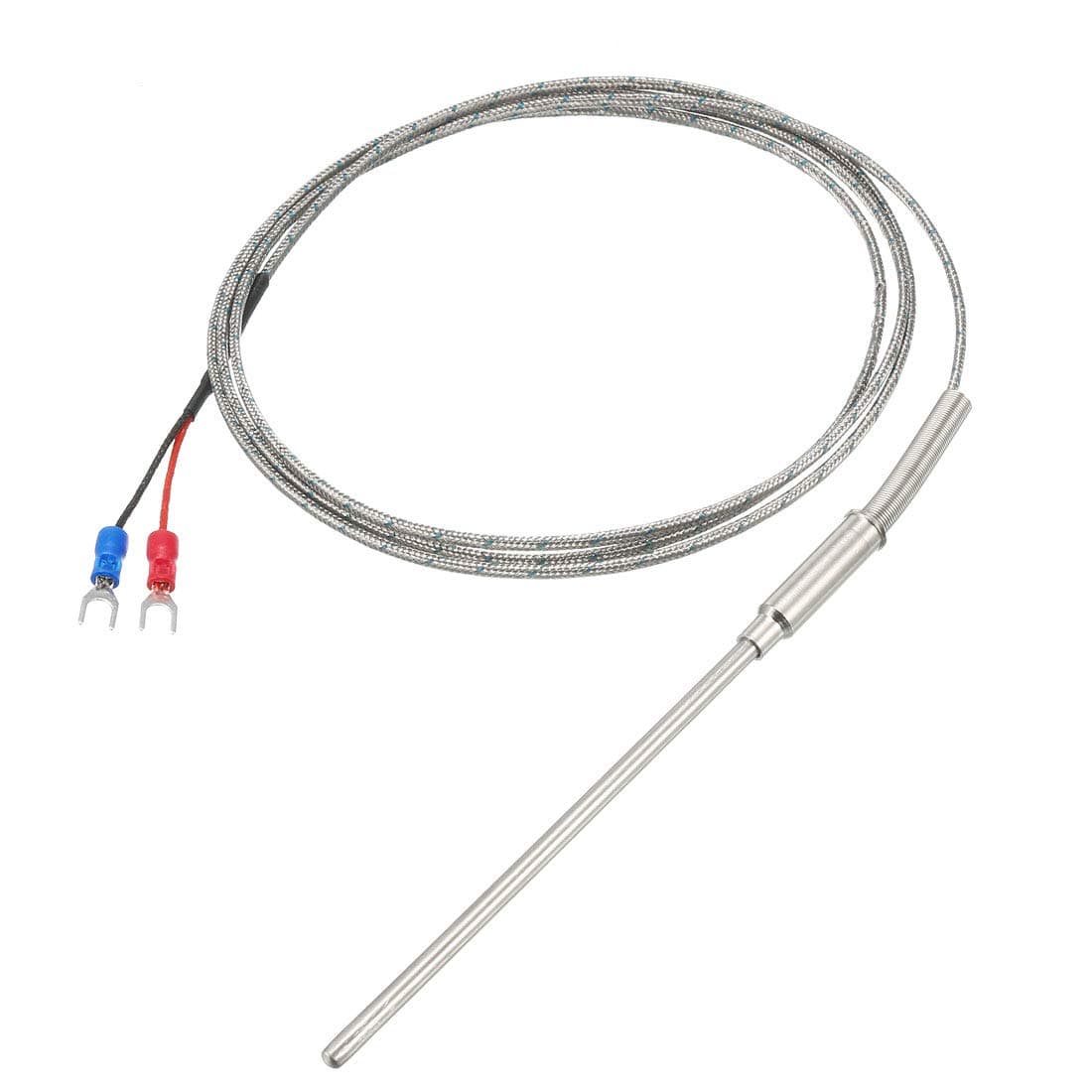 uxcell K Type Thermocouple Temperature Sensor Probe 4x100mm (0 to 800C) 5ft Temperature Controller