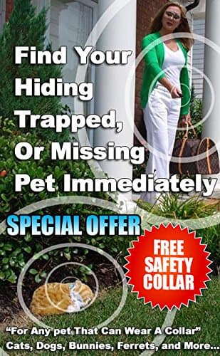The Cat Caller - BEST Pet Tracker Small Enough for Cats & Small Dogs -1 White Collar Receiver + 1 Keychain Remote + 1 EXTRA Keychain Remote + FREE Safety Collar FREE I.D. Tag Stickers!GREAT GIFT IDEA!