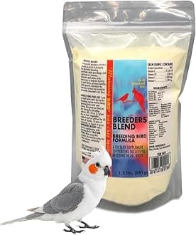 Morning Bird Breeders Blend 1.5 lbs – Protein Supplement for Birds – Supports Breeding, Chick Growth, Muscle Development & Immune Support – Daily Vitamin Blend for Strong Bones & Overall Health