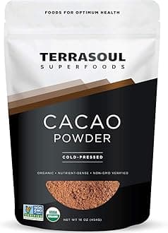Raw Organic Cacao Powder, 16 Oz, Rich Chocolate Goodness for Baking, Smoothies, and Blissful Hot Cocoa
