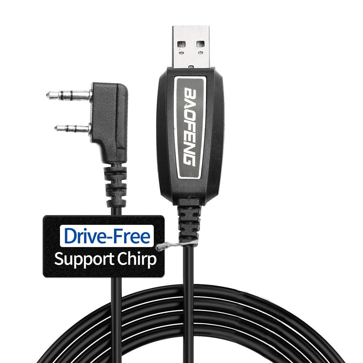BAOFENG USB Programming Cable PL2303 Support Chirp Compatible UV-5R Mini,BF-F8HP Pro, DM32,UV32,5RM,K5PLUS,AR-152,GM21,UV-5G Plus,GM-15Pro,T18 Quansheng UV-K5 8 ham Radio with Driver