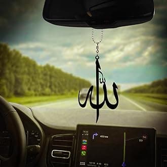 Acrylic Islamic Car Hanging Accessories Interior/Car Dashboard Accessories/Car Mirror Hanging/Car Decoration/Allah - Islamic