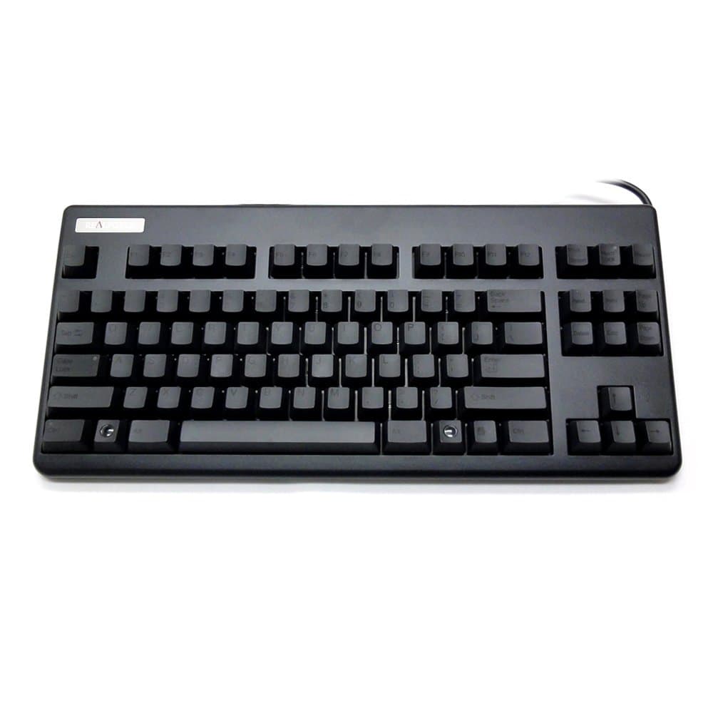 Topre Keyboard RealForce87UB-55 Without Number Pad, English Array, USB Wired Connection, Capacitance contactless system, DIP Switch Function, Sublimation printing in black, ALL55g Heavy Black SE18T0