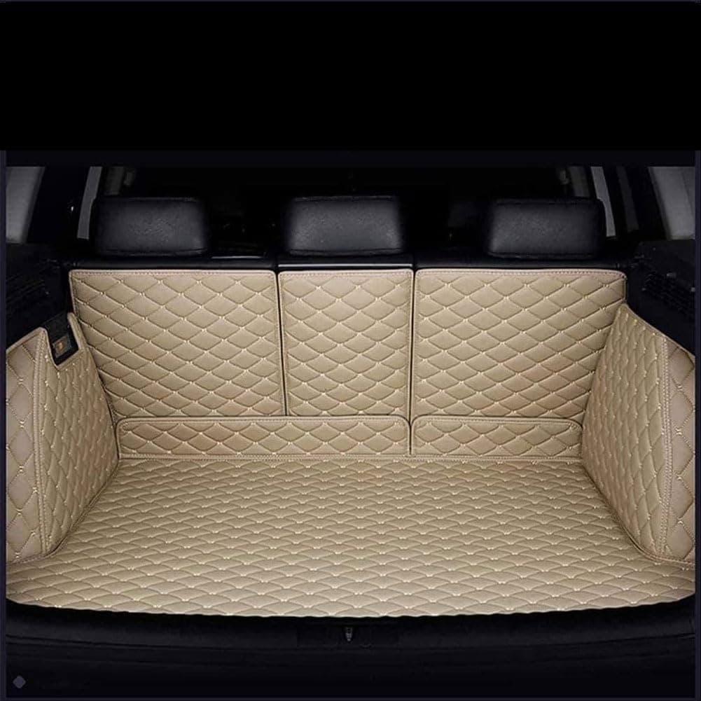 Car Full Coverage Boot Liner for Toyota Land Cruiser 7Seats 2022-2024, All Inclusive Rear Trunk Mats Carpets Protector Pad Boot Cargo Anti-Slip Auto Accessories,B/Beige