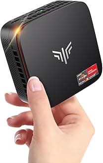 NiPoGi Pinova P1 Mini PC Windows 11 Pro,Mini PC AMD Ryzen 4300U(Up to 3.7 GHz,Βeats N150/N97),16GB RAM 512GB M.2 SSD Mini Computer,Triple 4K@60Hz Display/USB 3.2/Type-C/HDMI/WiFi/BT for Life