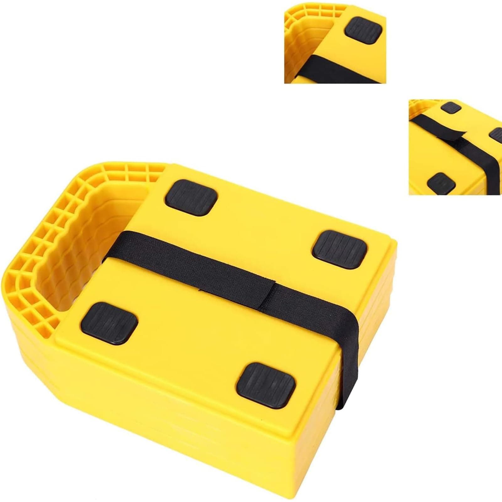 Homeon Wheels RV Jack Pads Camper Chock Blocks Trailer Leveling Jack Stabilizer Help Prevent Jacks from Sinking 6.85" x 6.85" 4 Pack