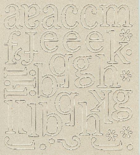 Daisy Bucket Designs Alpha Chipboard - Market Font