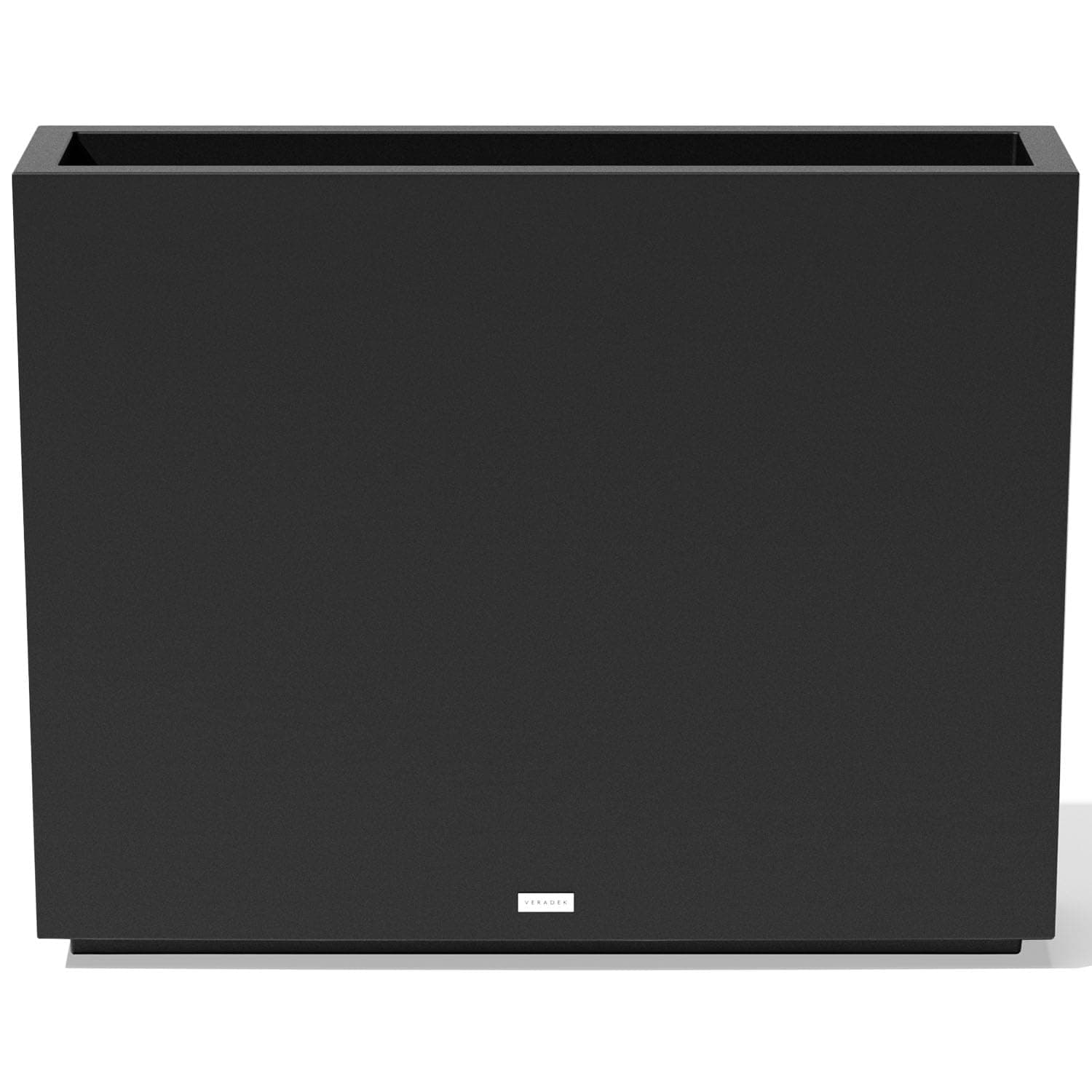 Veradek Block Series Span Plastic Planter - Tall Rectangular Planter for Indoor or Outdoor Patio/Porch | Durable All-Weather with Removable Insert Bucket | Modern Design for Plants, Flowers, Garden