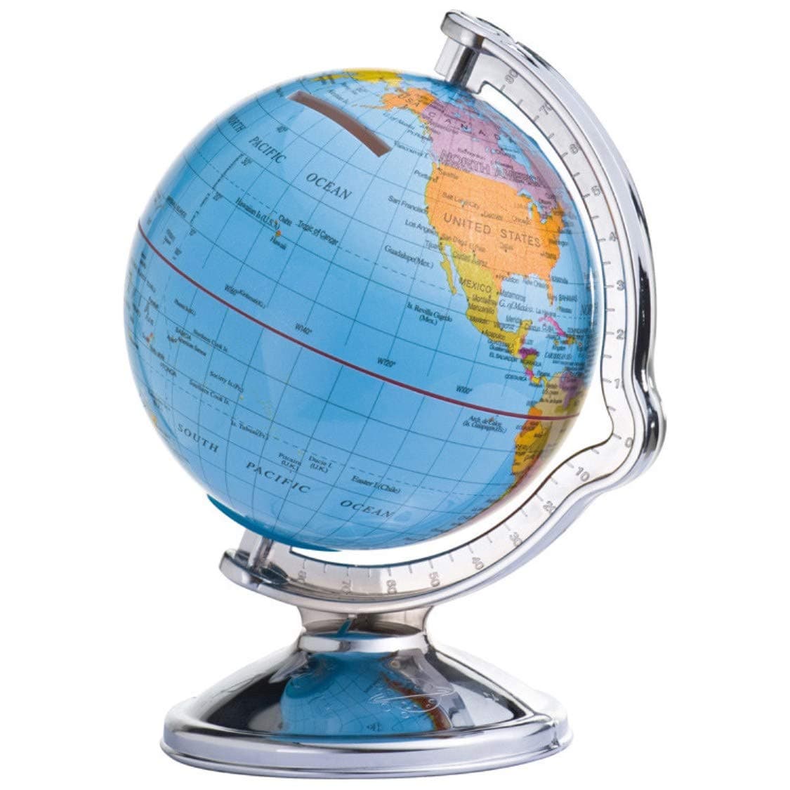 sinsey Globe Savings Box, Rotatable – Travel Money Box