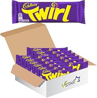 VSTAR All Chocolate Bars Collection (Cadbury Twirl Bars 43g, Half Box), 1.0 count