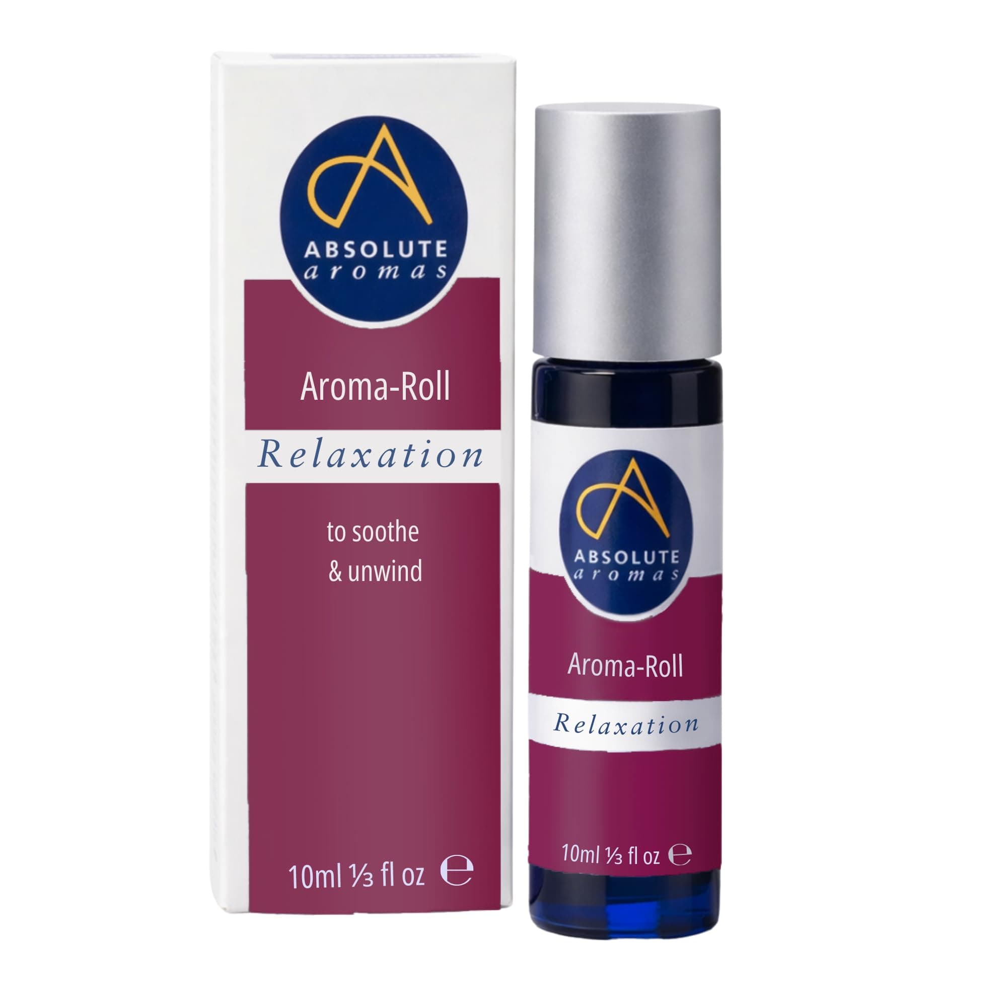 Relaxation Aroma-Roll Roller Ball - Contains 100% Pure, Natural Essential Oils - Vetiver, Bergamot and Chamomile - The Natural Option to Unwind and Soothe