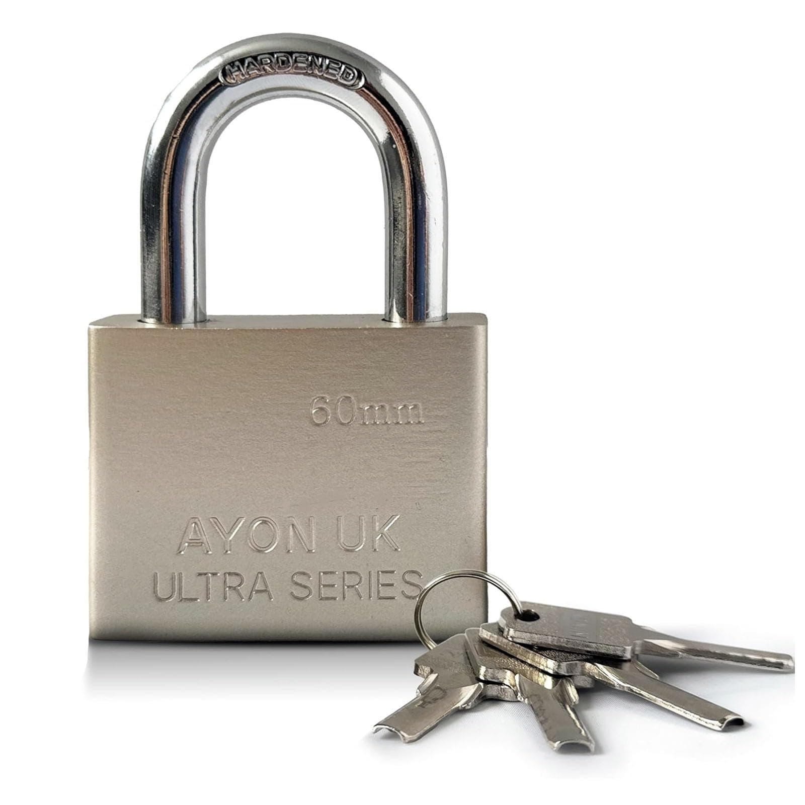 Atomic Jump Padlock with 4 Keys - Heavy Duty Keyed Padlock 60mm Warehouse, Container, Garage and Shed Lock with Key | Indoor and Outdoor Padlocks with Keys Waterproof Security Lock Heavy Duty Padlock