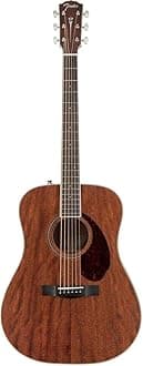 Fender Paramount PM-1 NE Standard Dreadnought Acoustic Guitar with Case - All Mahogany (970310322)