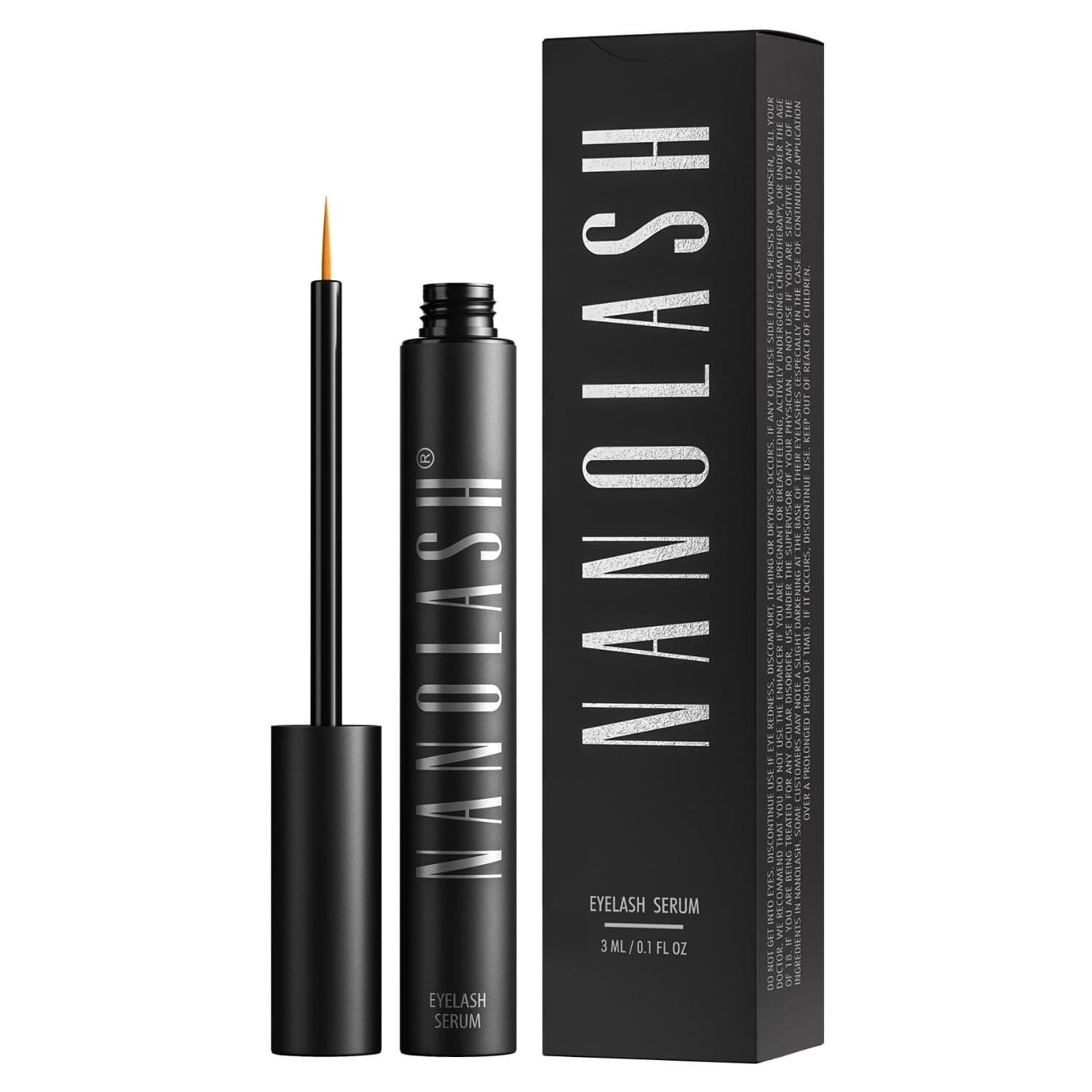 Nanolash Eyelash Growth Serum Conditioner For Enhanced Long Luscious Eyelashes and Eyebrows – 3ml