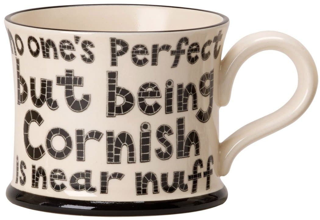 No One's Perfect Moorland Pottery Mug Cornwall
