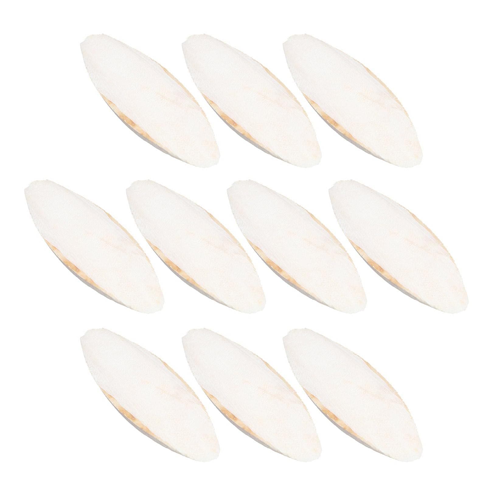 10pcs Bird Cuttlebone, Natural Cuddle Bone Bird Beak Stone, Parrot Chew Toys Chewing Cuttlefish Bone, Birds Calcium Stone for Parrot Cockatiels Budgie Conures Macaw