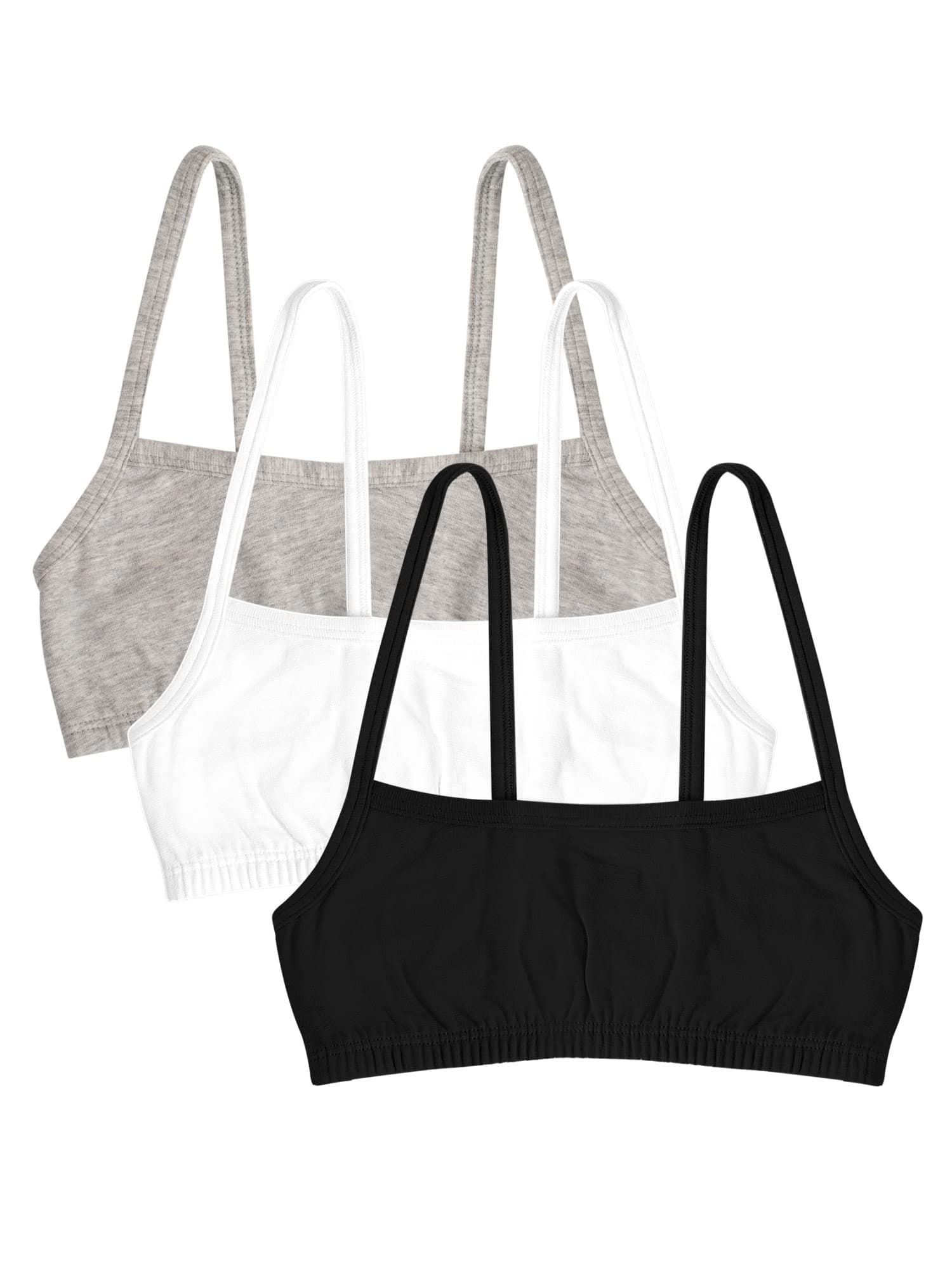 Girls' Cotton Spaghetti Strap Sport Bra
