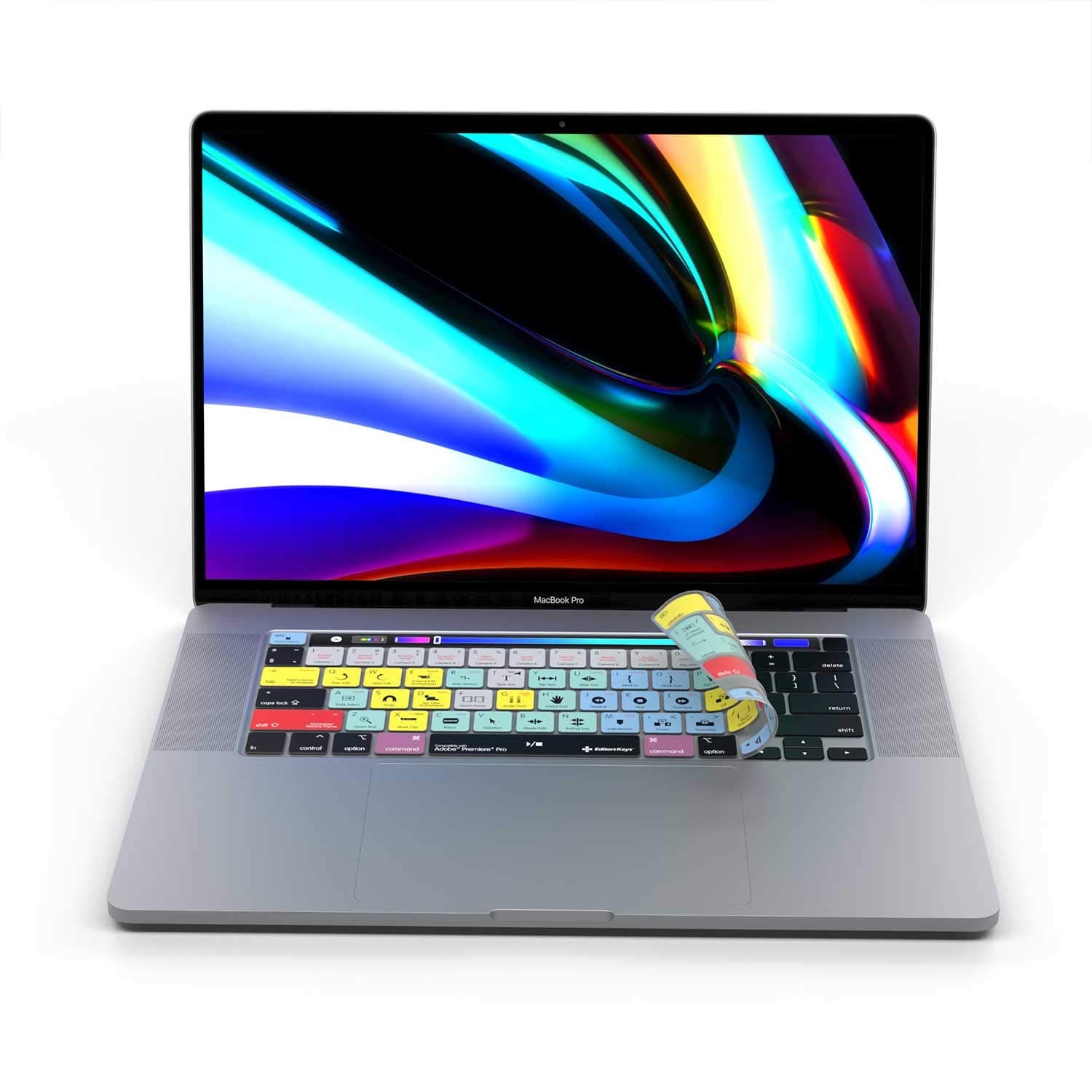 Adobe Premiere Keyboard Covers for MacBook Pro 13" & 16" Model 2020+. (Will not fit other MacBook models)