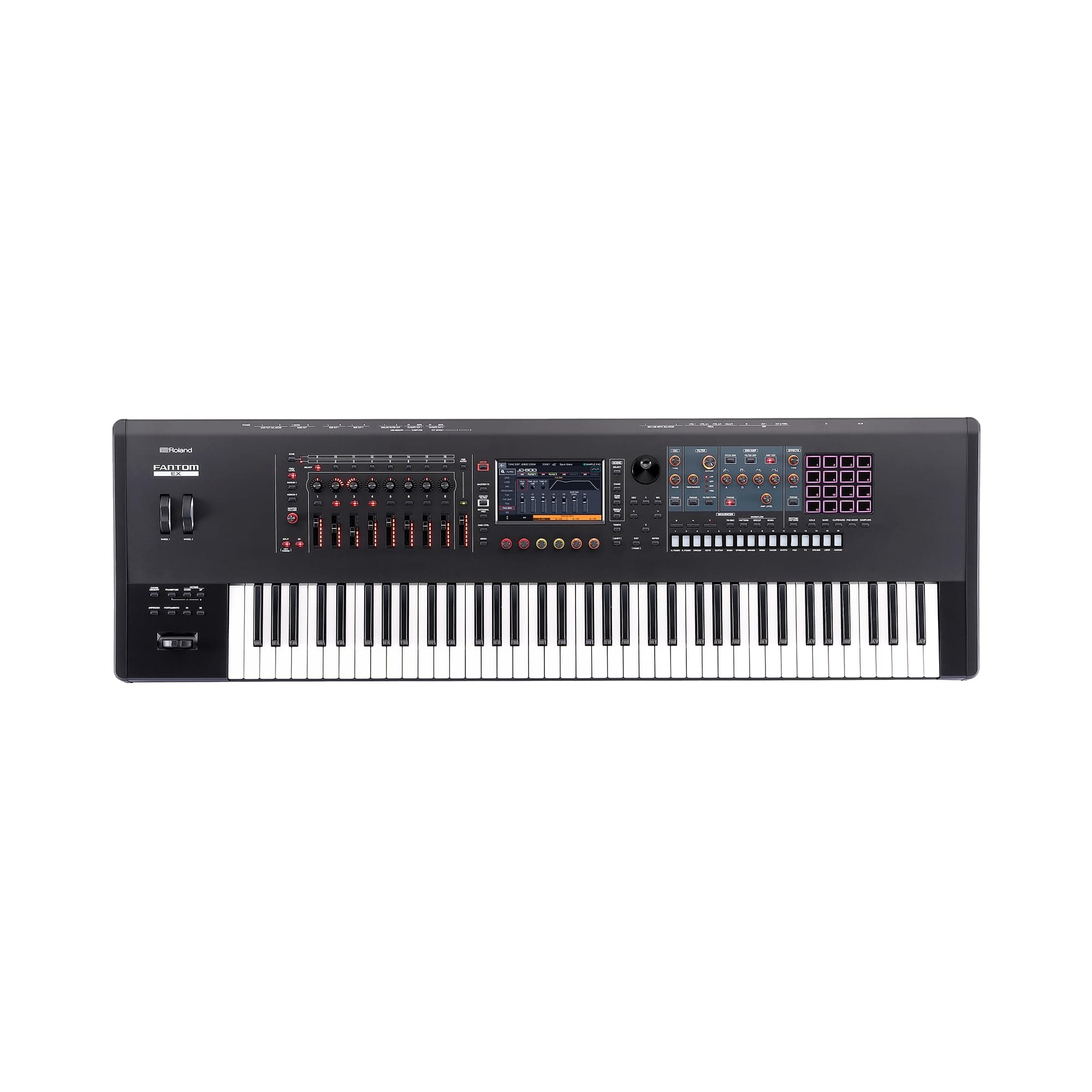 Roland FANTOM 7 EX Synthesizer | Midline FANTOM with 76 Synth-Action Keys | Updated & Enhanced with the Latest Technology | Advanced Sound Engines | Over 7000 Onboard Sounds | Deep DAW Integration