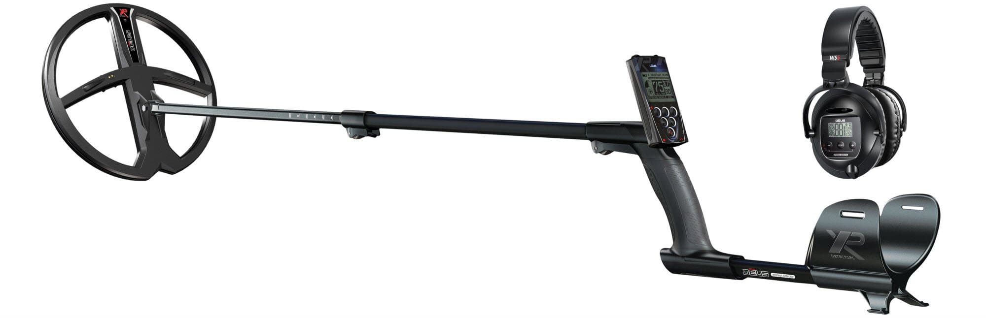 XP Deus Metal Detector with WS5 Full Sized Headphones + Remote + 11" X35 Coil
