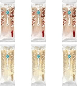 Coffee Water Flavor Cartridges, 6 Packs Frosted Iced Coffee Flavors (White Chocolate Raspberry & Vanilla Iced Coffee), Used for Water Bottle, Take it to Sport and Travel