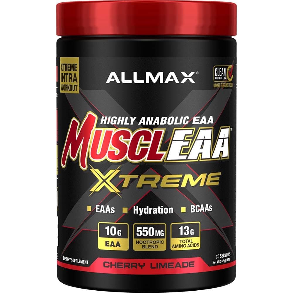 MUSCLEAA Xtreme, Cherry Limeade - 532 g Powder - Provides EAAs, BCAAs & Hydration - Up to 30 Servings