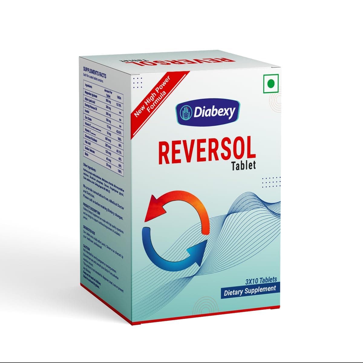 Diabexy Reversol Tablet for Diabetics - 30 Tablets, 20 grams