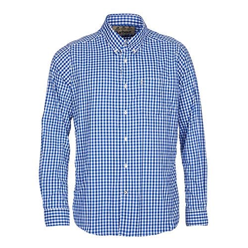 Barbour Men's Hill Performance Shirt (Bright Blue, L)