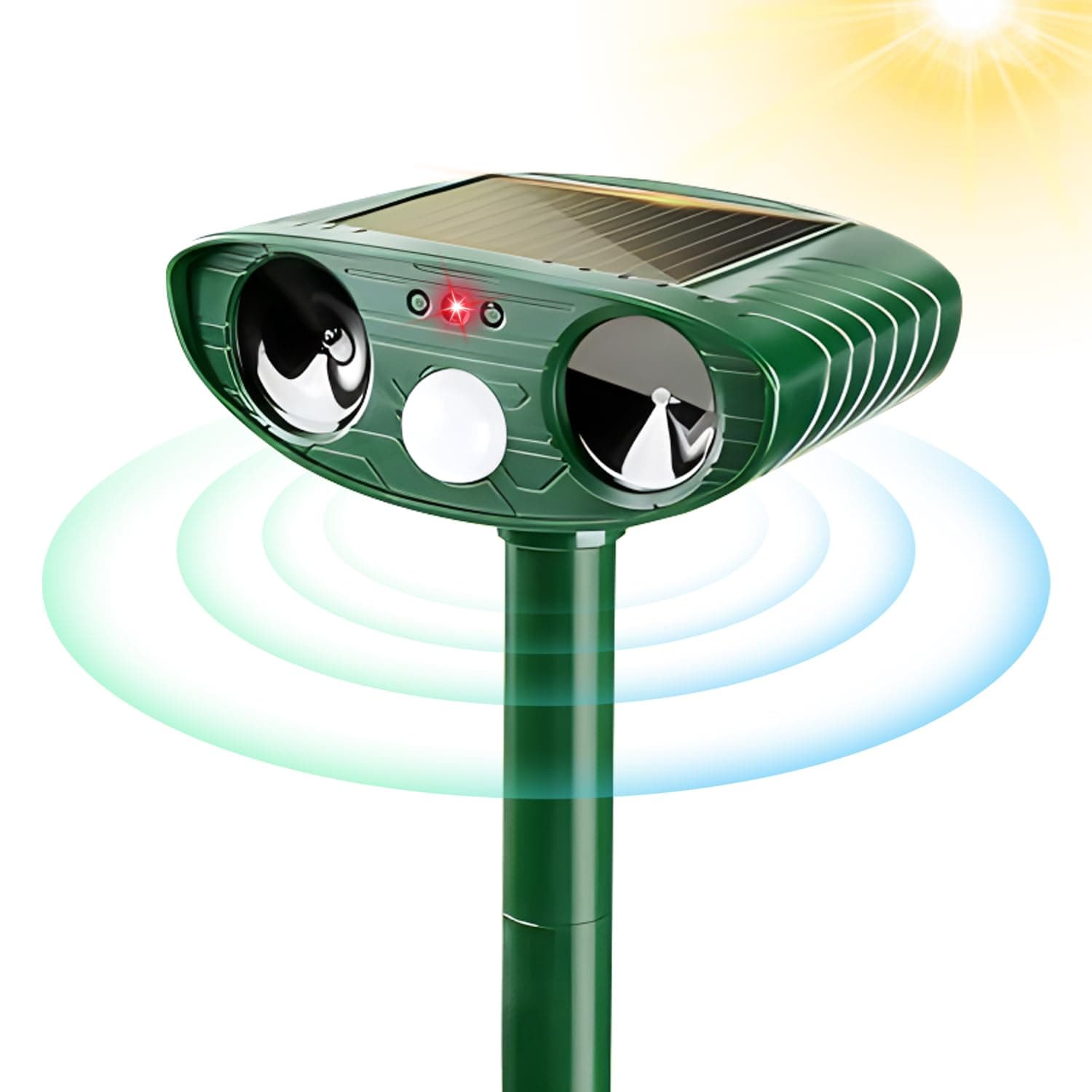 (Amazon.co.jp Limited) Sudsty Cat Repellent Ultrasonic Solar Charging, Animal Repellent, Bird Repellent, Popular Edition, Dog Repellent, Cat Repellent, Ultrasonic Mouse Repellent, 13K - 45K HZ