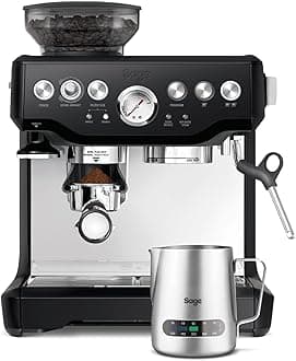 The Barista Express - Bean to Cup Coffee Machine with Grinder and Milk Frother, Black Truffle