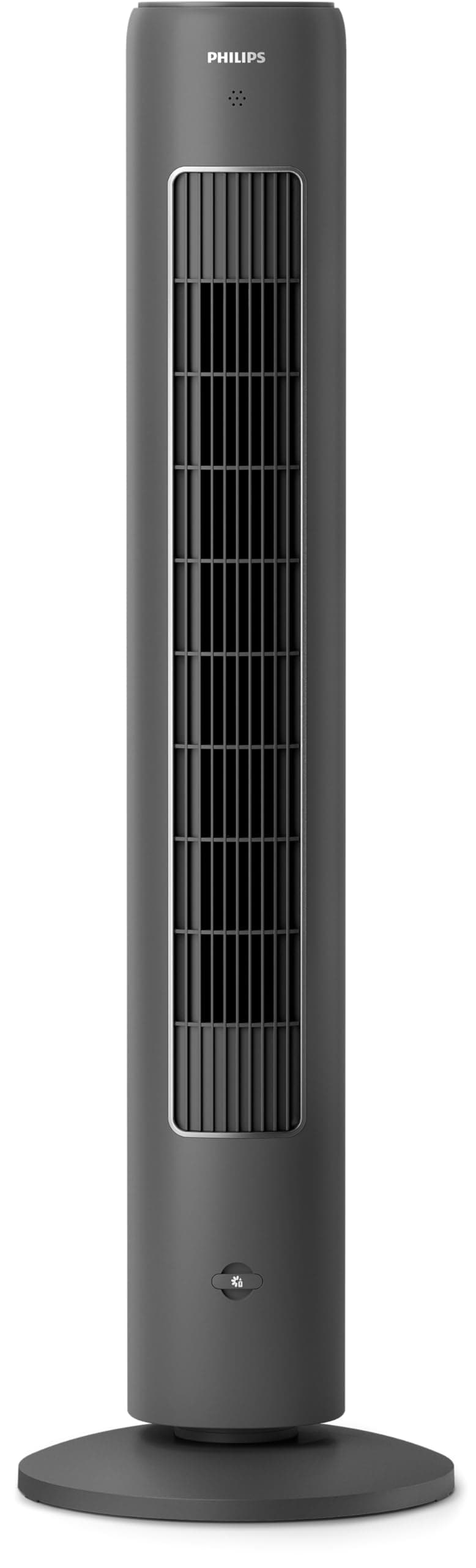 Philips Tower Fan 5000 Series - 40W, 3 Speeds, Sleep Mode, Armotherapy Diffuser, Remote Controller, Child Lock, Slim Design, Dark Grey - CX5535/11