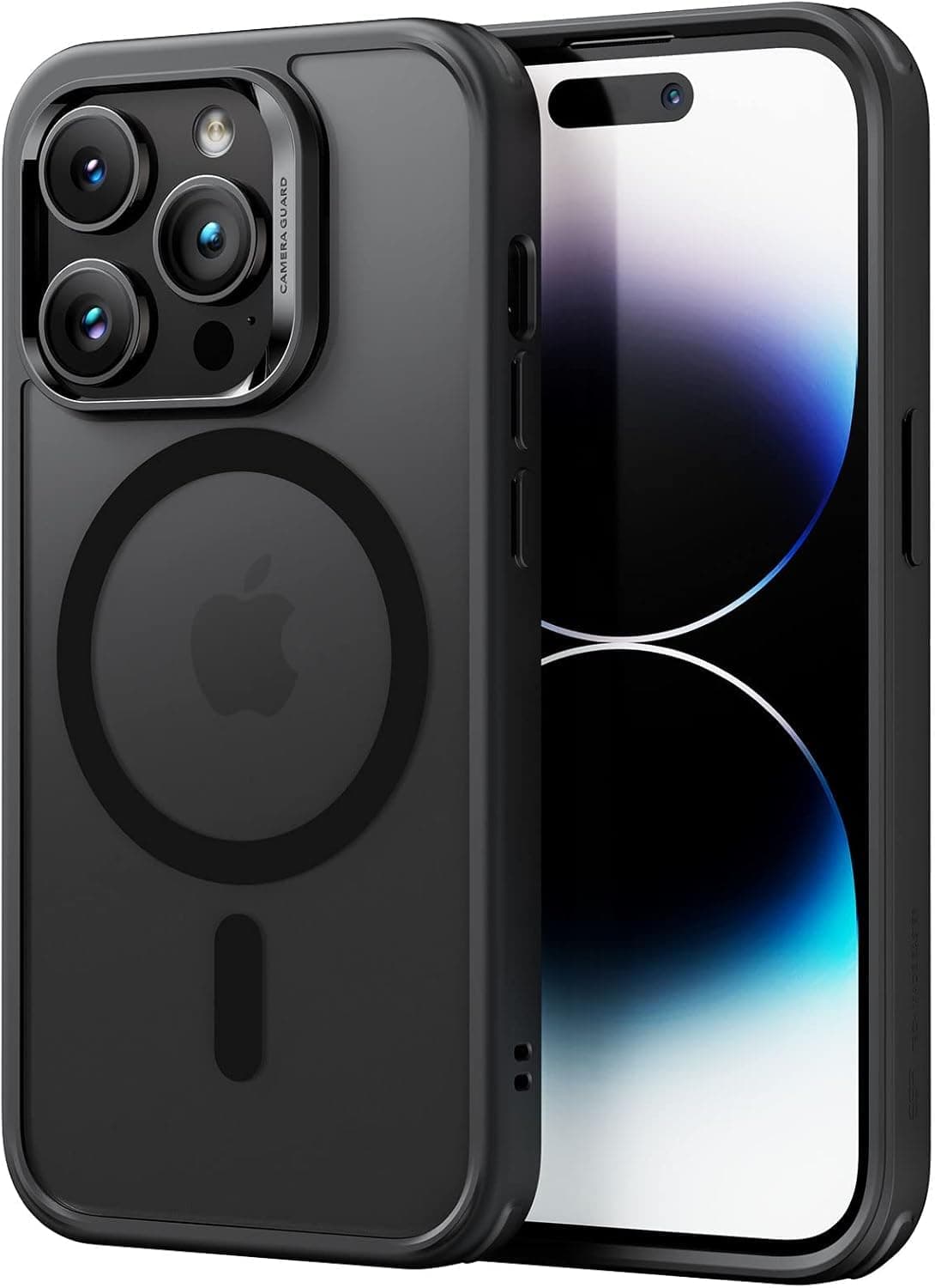 for iPhone 14 Pro Max Case, MagSafe Phone Case Supports Magnetic Wireless Charging, Shockproof Military-Grade Protection, Scratch-Resistant Back, Classic Hybrid Cover for iPhone 14 Pro Max, Black