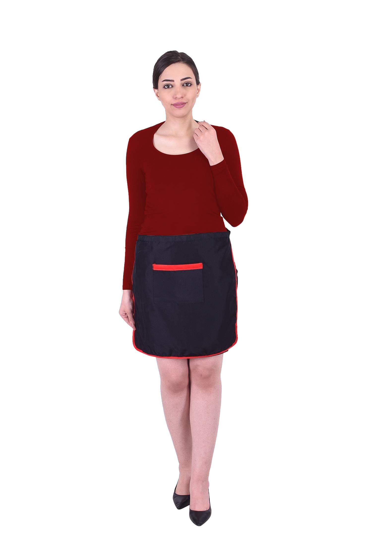 Polyester Waterproof Japanese Style Plain Free Size Waist Chef's Cooking Apron