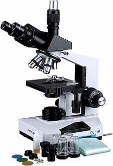 40X-2000X LED Trinocular Biological Compound Microscope, White, T490B-LED