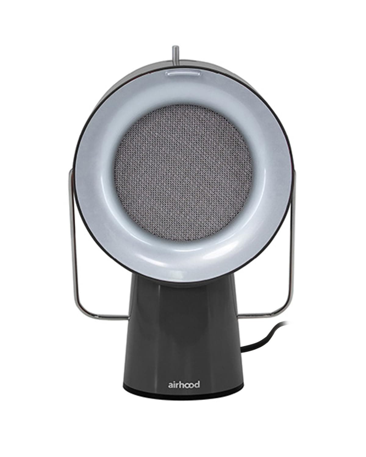 Airhood Wired Portable Kitchen Exhaust Fan | 5 Activated Charcoal Filters & Stainless-Steel Oil Filter | Easy to Clean - Ideal for Indoor Cooktop Use (Space Black)